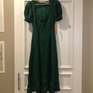 New emerald green reformation dress!